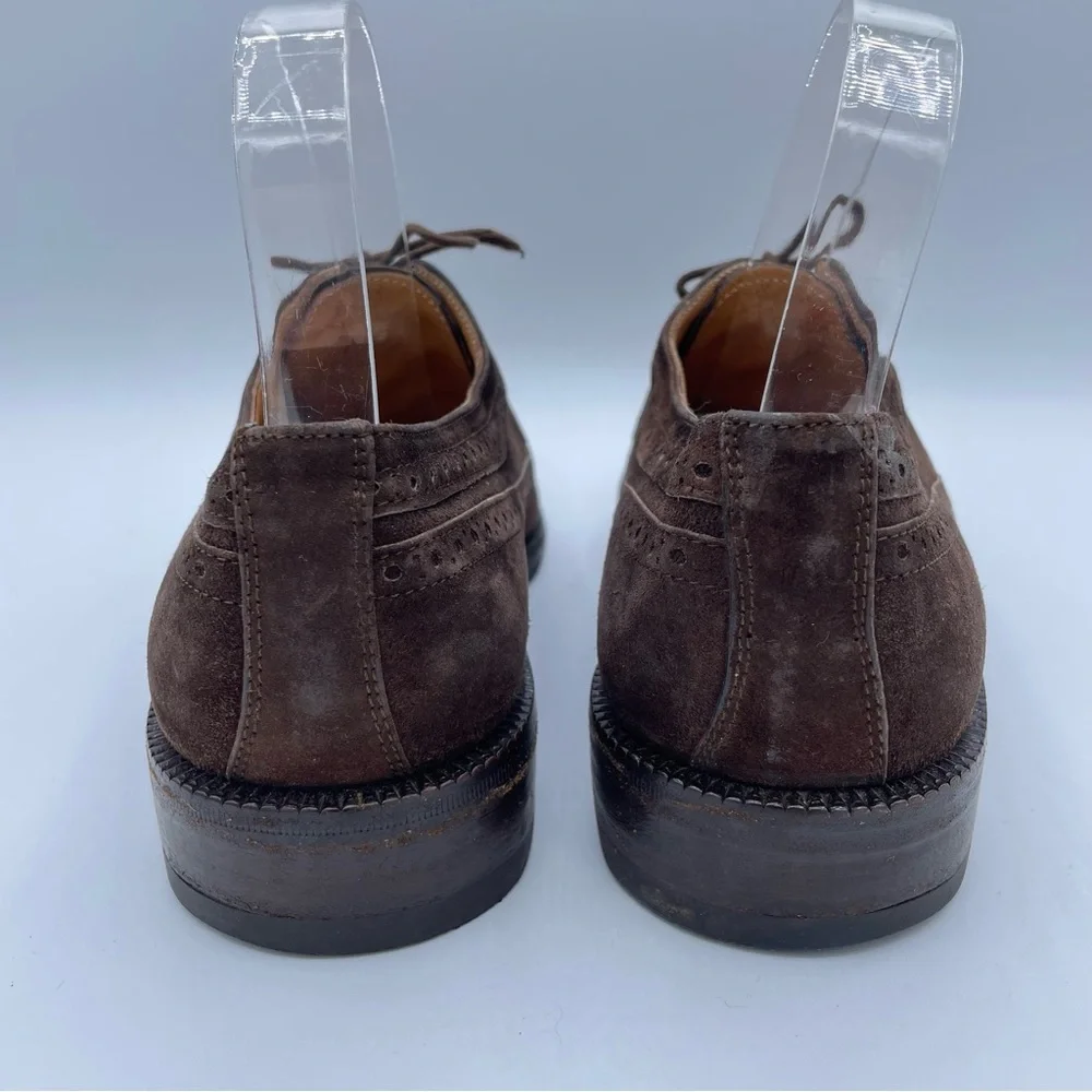 Salvatore Ferragamo Suede Oxfords 7 1/2 Brown